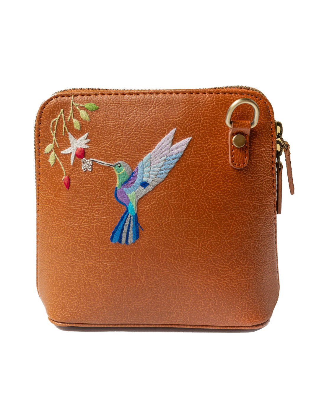 Hand Embroidered Hummingbird Venice Sling Bag