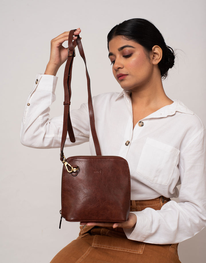 Venice Sling Bag-Brown