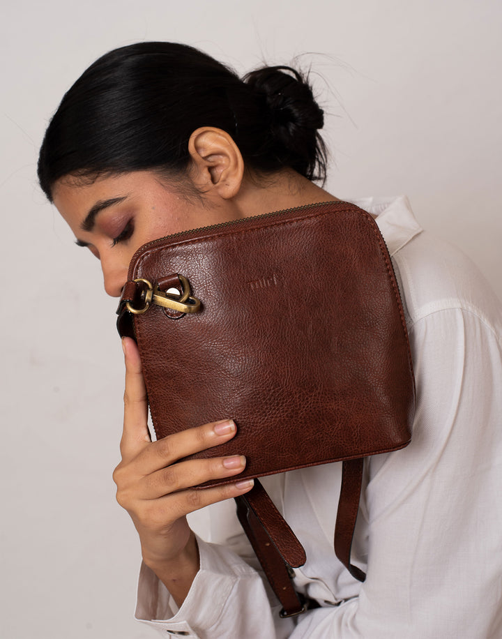 Venice Sling Bag-Brown