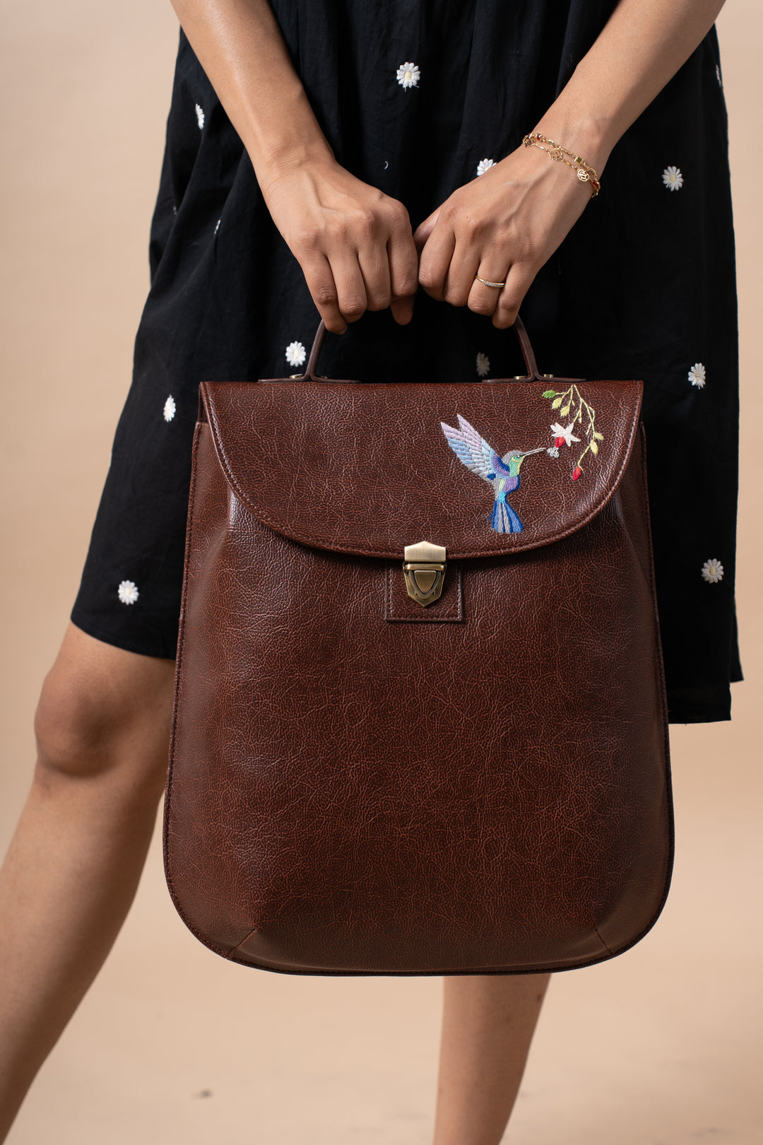 Humming Bird Brown Backpack