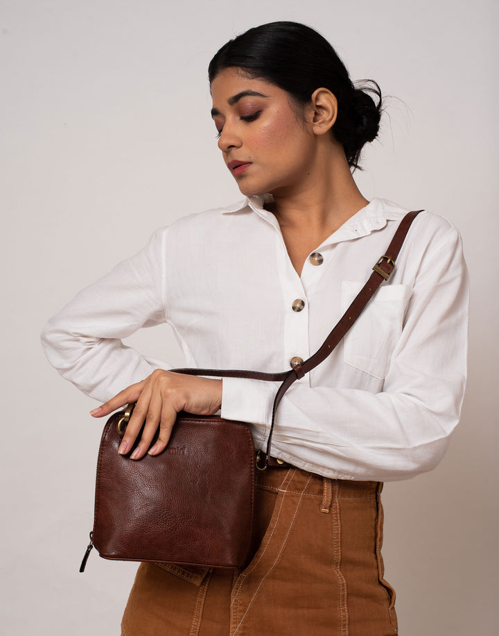 Venice Sling Bag-Brown