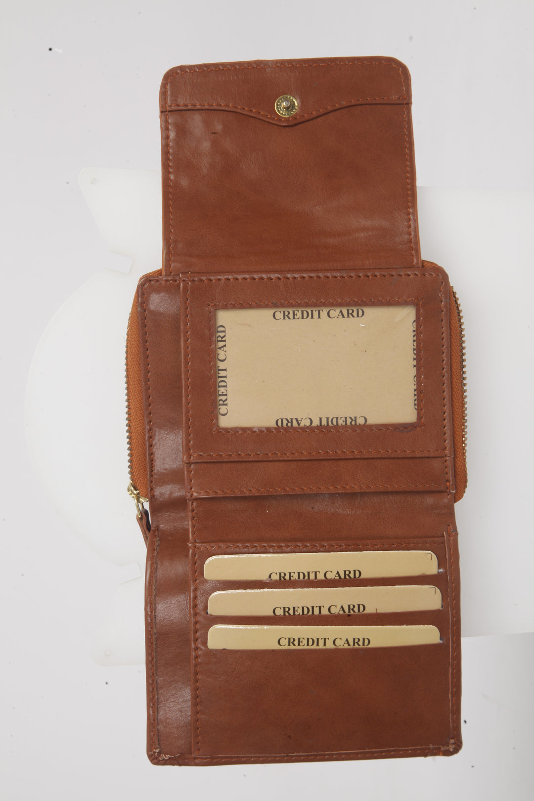 Tan Peekaboo Wallet