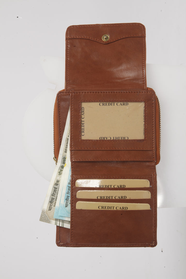 Tan Peekaboo Wallet
