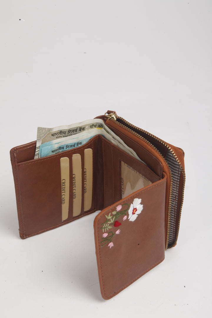 Tan Peekaboo Wallet