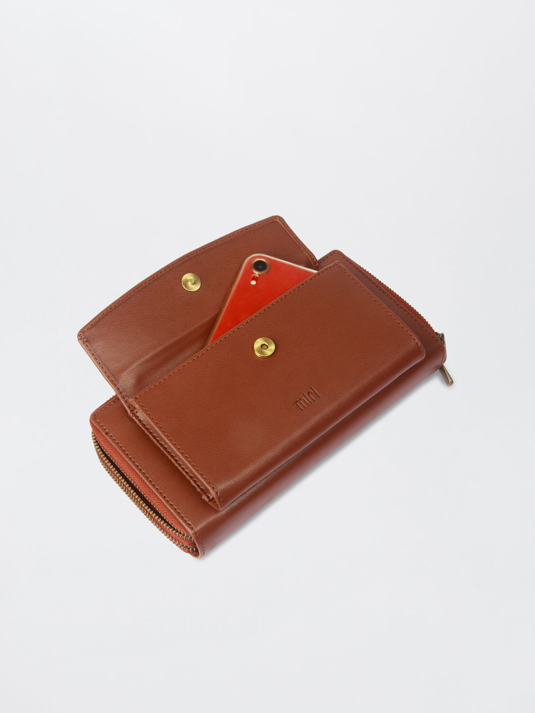 Queenbee Hand Embroidered Wallet Sling - Brown