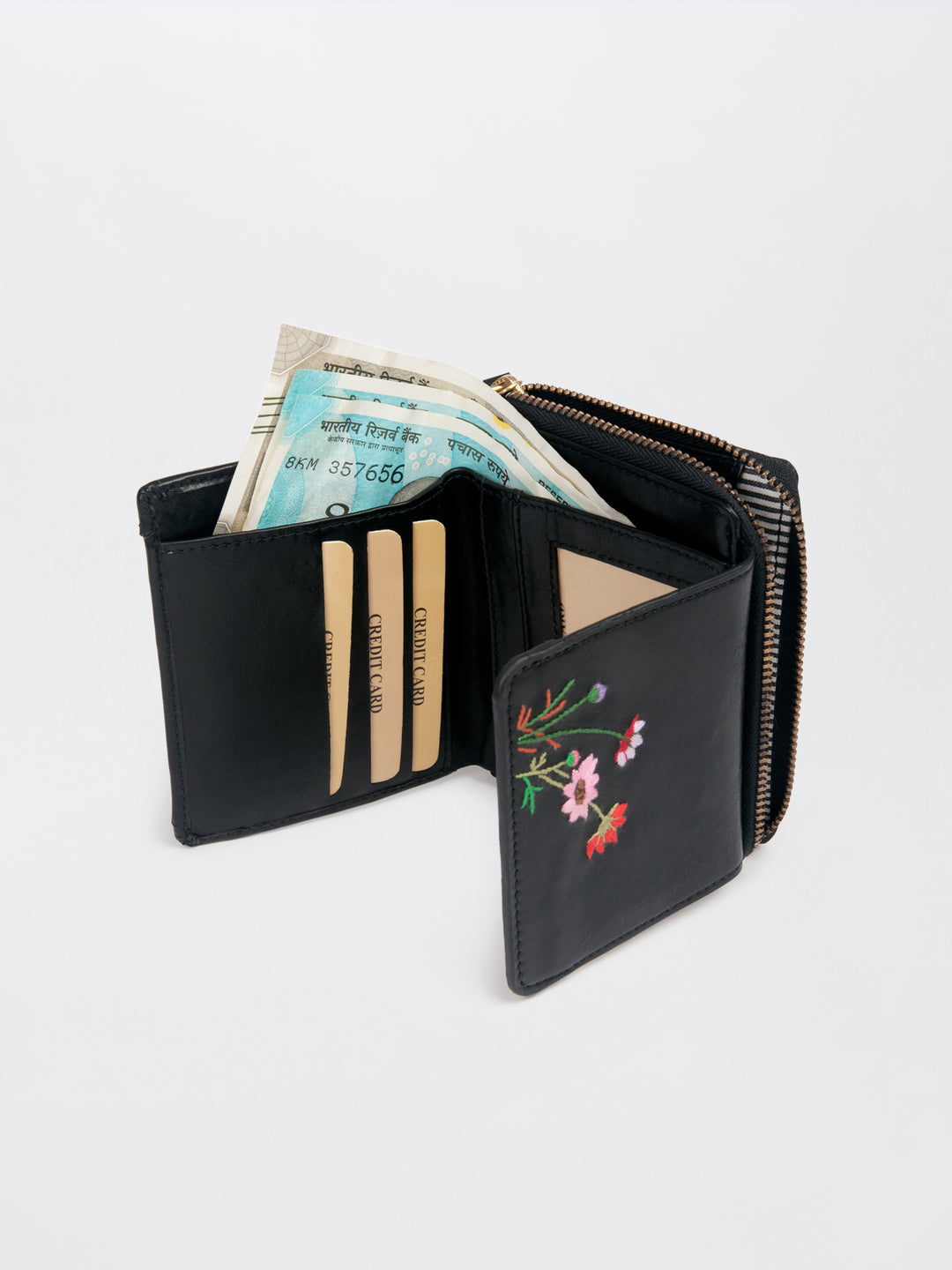 Black Peekaboo Wallet