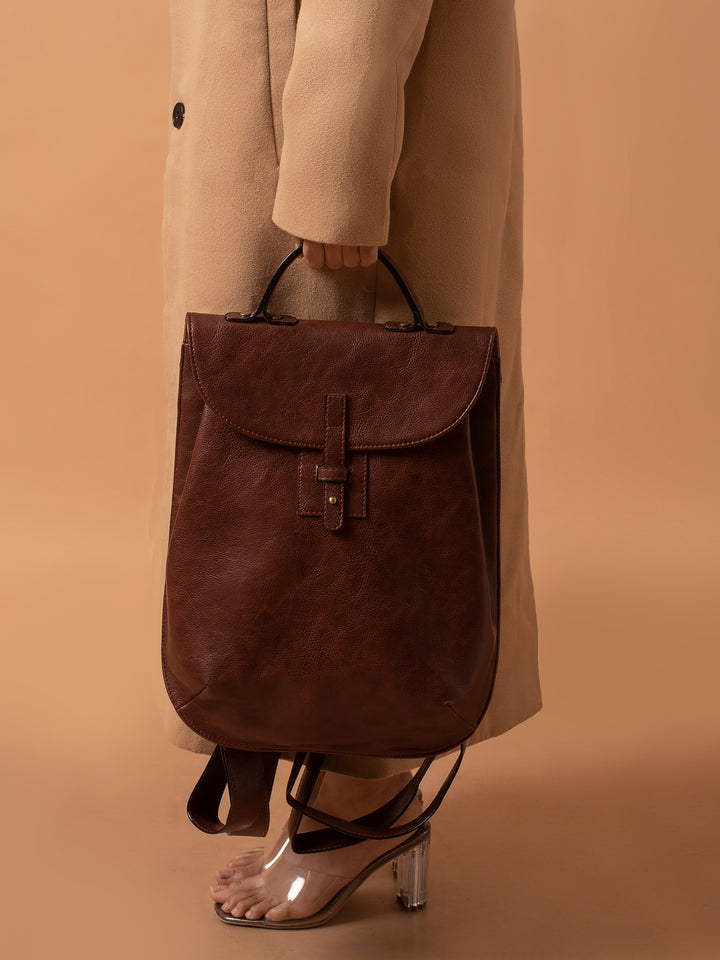 Mocha Brown Backpack - Miri