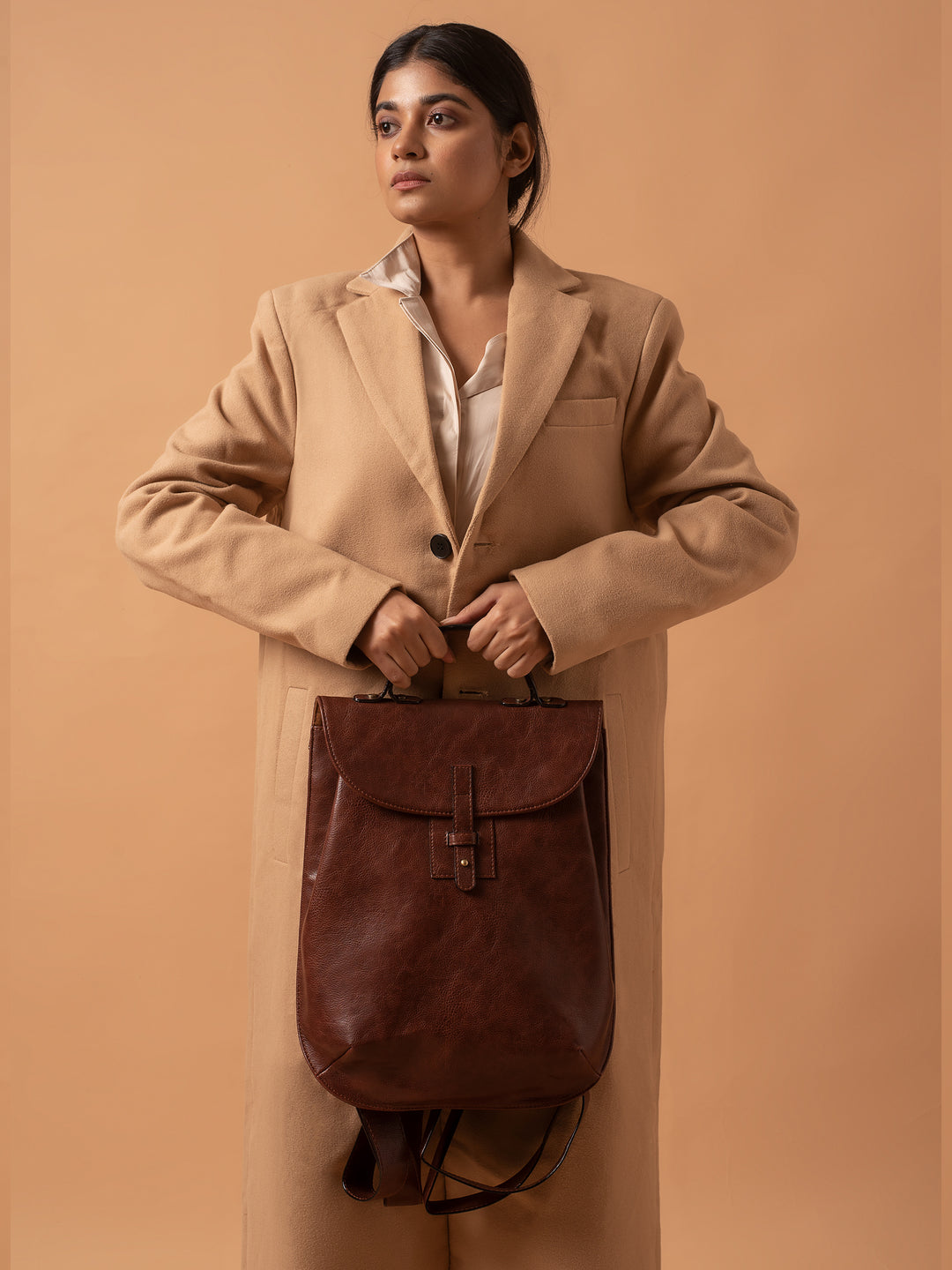 Mocha Brown Backpack - Miri