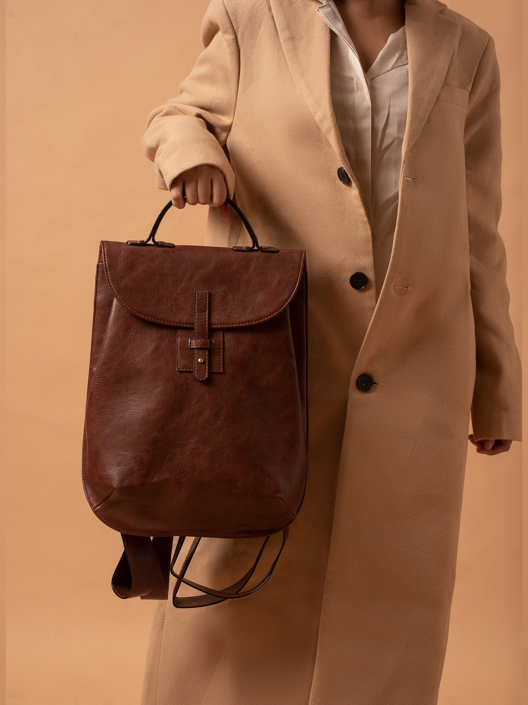 Mocha Brown Backpack - Miri