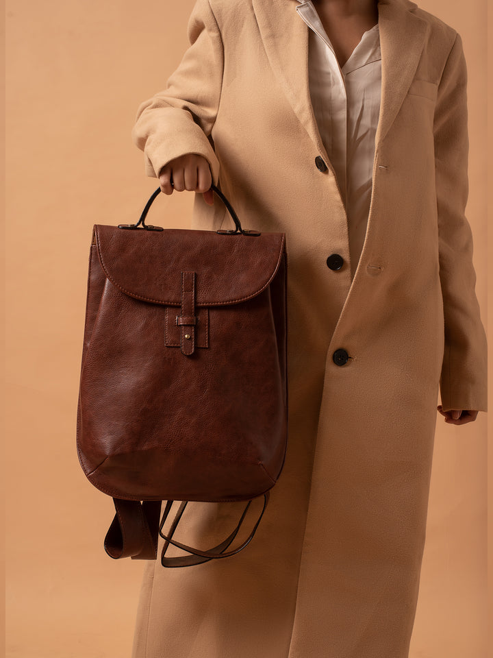 Mocha Brown Backpack - Miri