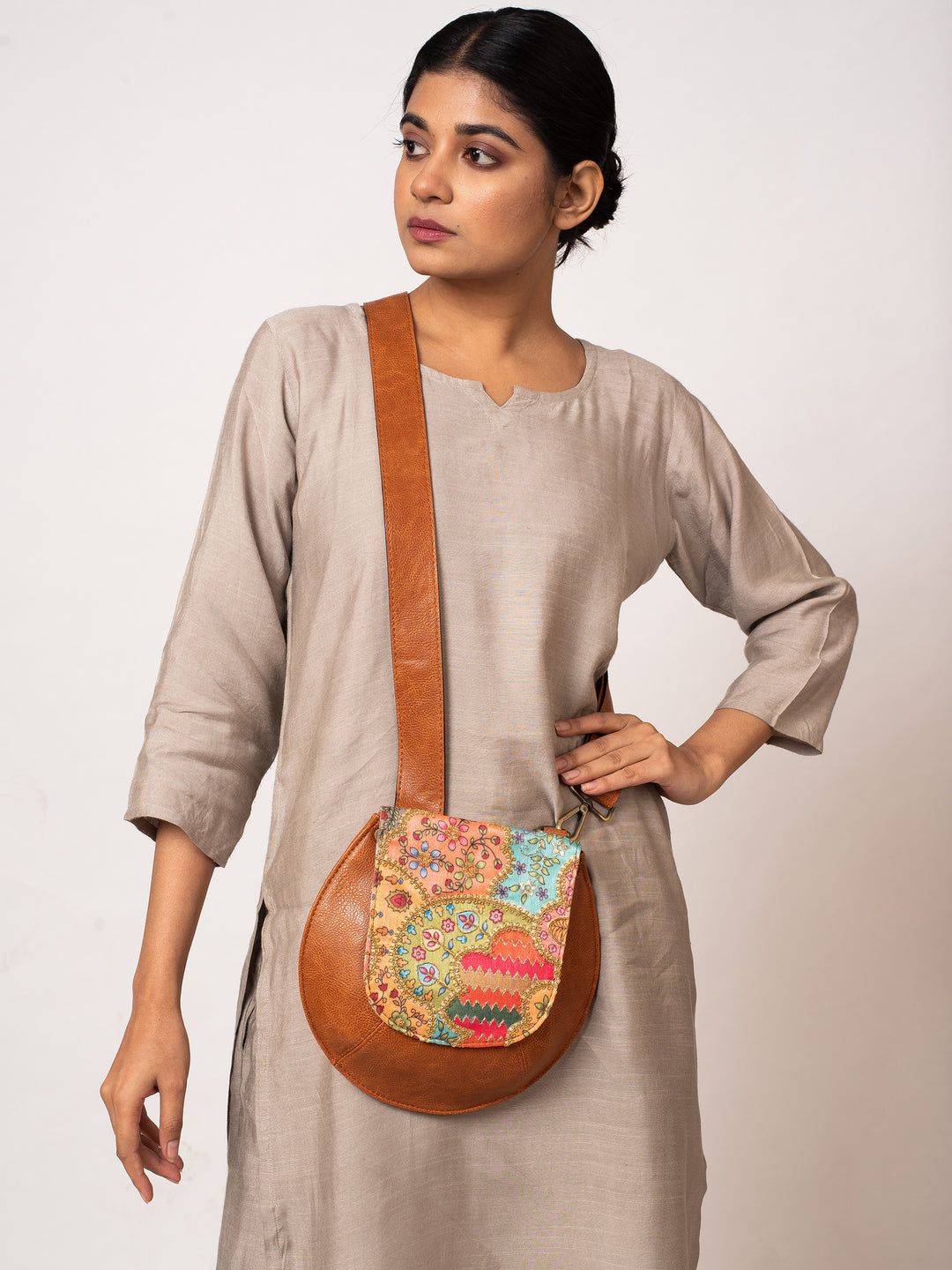 Patchwork Bianca Sling Bag - Miri