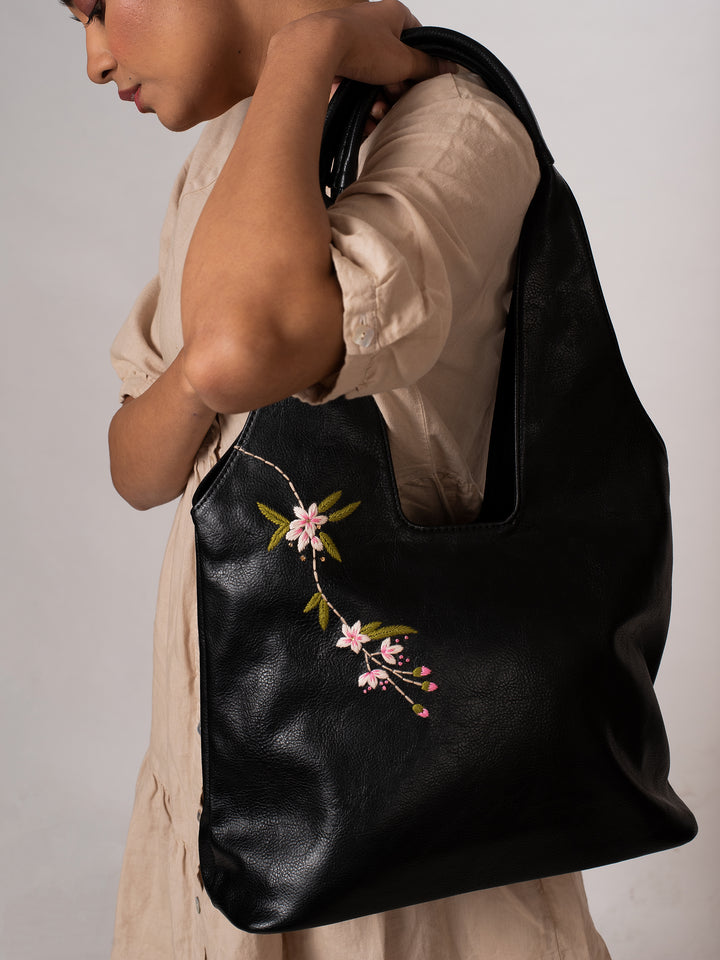 Pink Lilies Tote - Miri