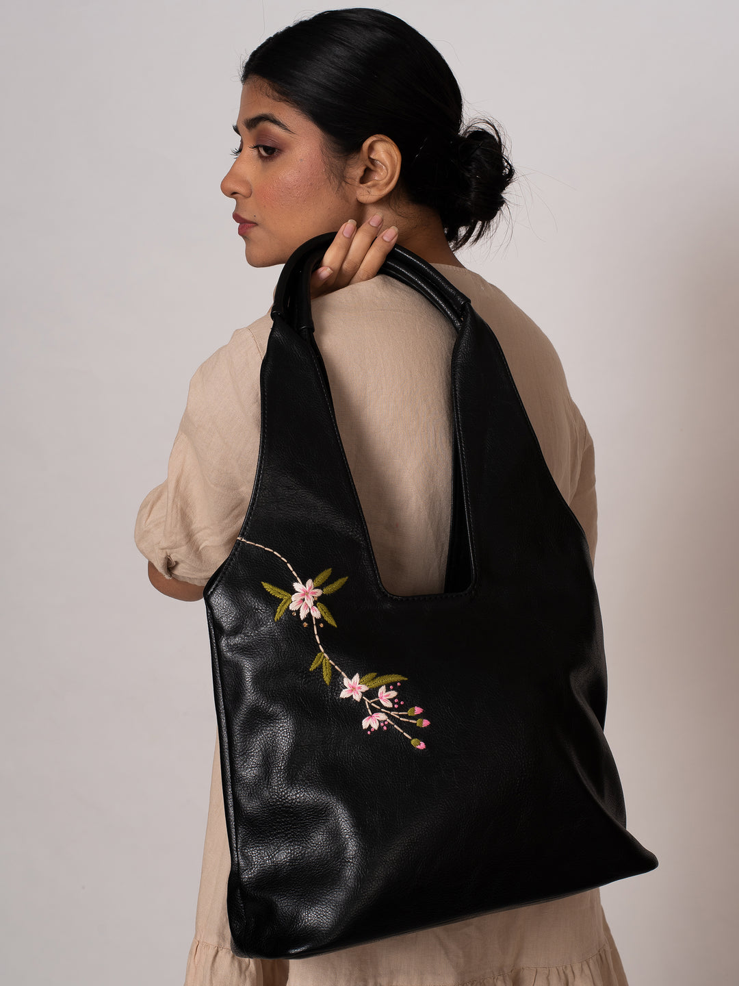 Pink Lilies Tote - Miri