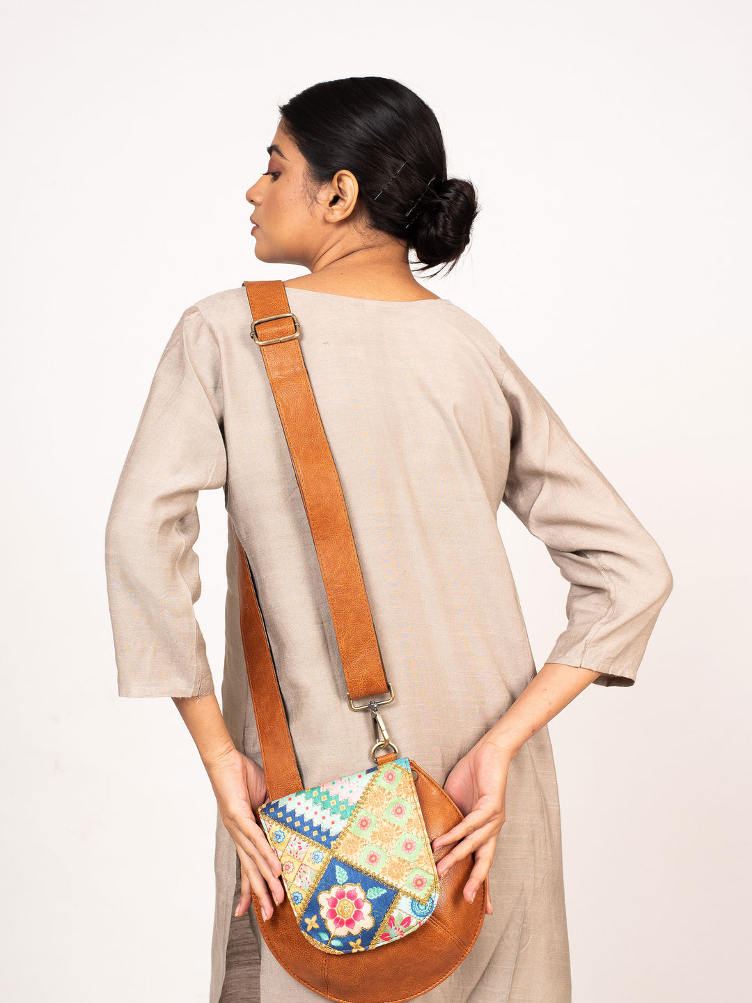 Patchwork Bianca Sling Bag - Miri