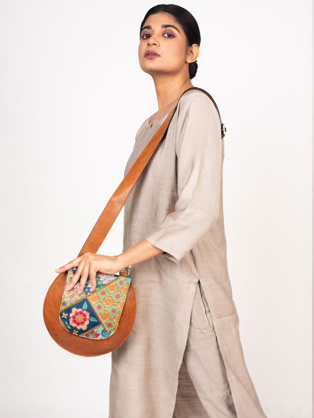 Patchwork Bianca Sling Bag - Miri