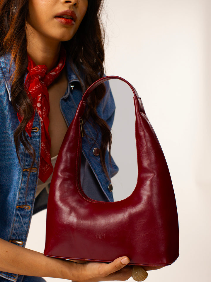 Kafal Berry Hand Embroidered Shoulder Bag