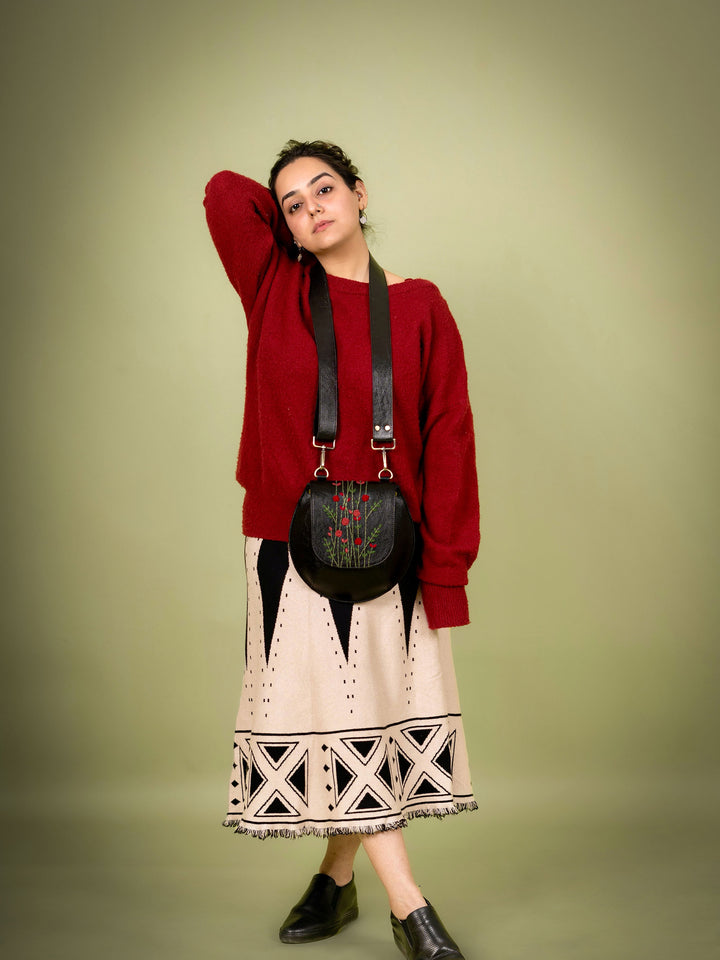 Red Rosebud Bianca Sling Bag