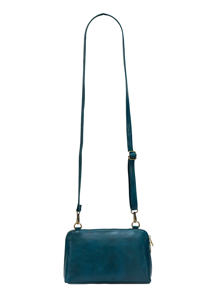 Drifting Bloom Hand Embroidered Lodhi Sling - Blue