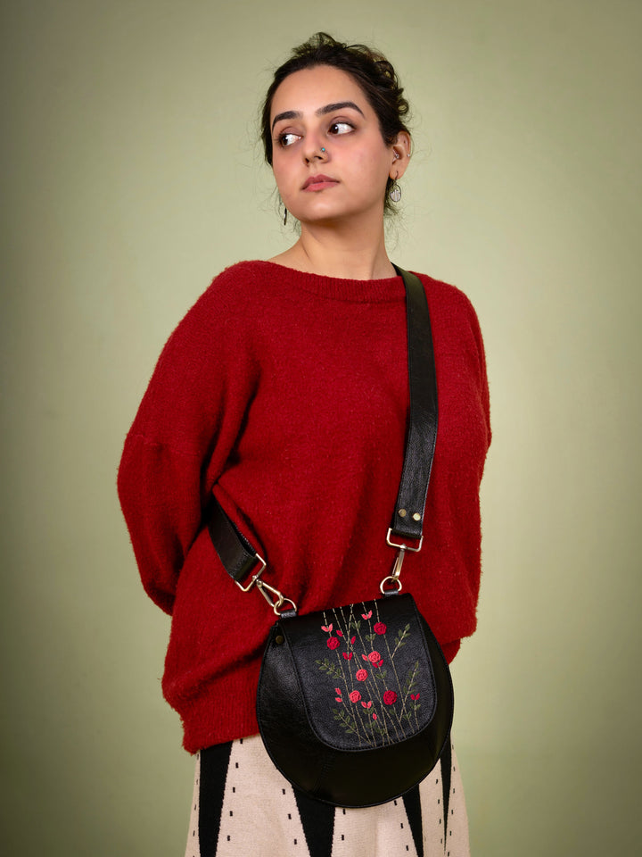 Red Rosebud Bianca Sling Bag