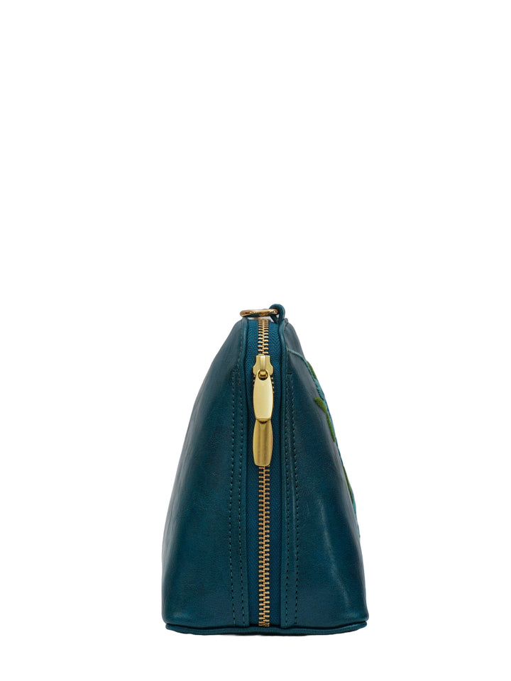 Drifting Bloom Hand Embroidered Lodhi Sling - Blue