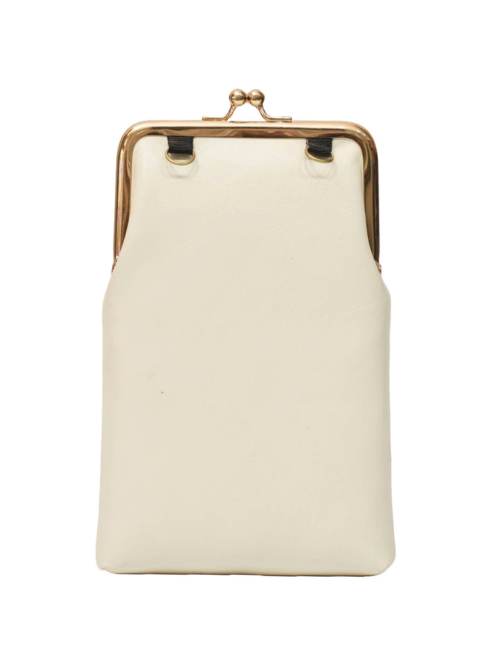 Morning Melody Cross Stitched Mobile Sling - White