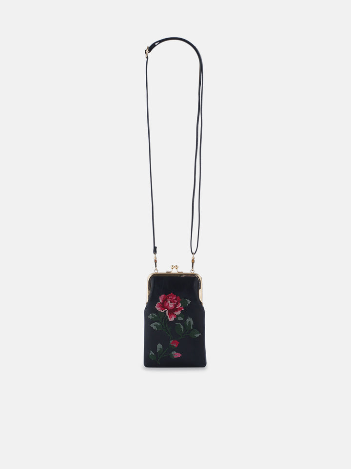 Udhagai Queen Cross Stitched Mobile Slings - Black