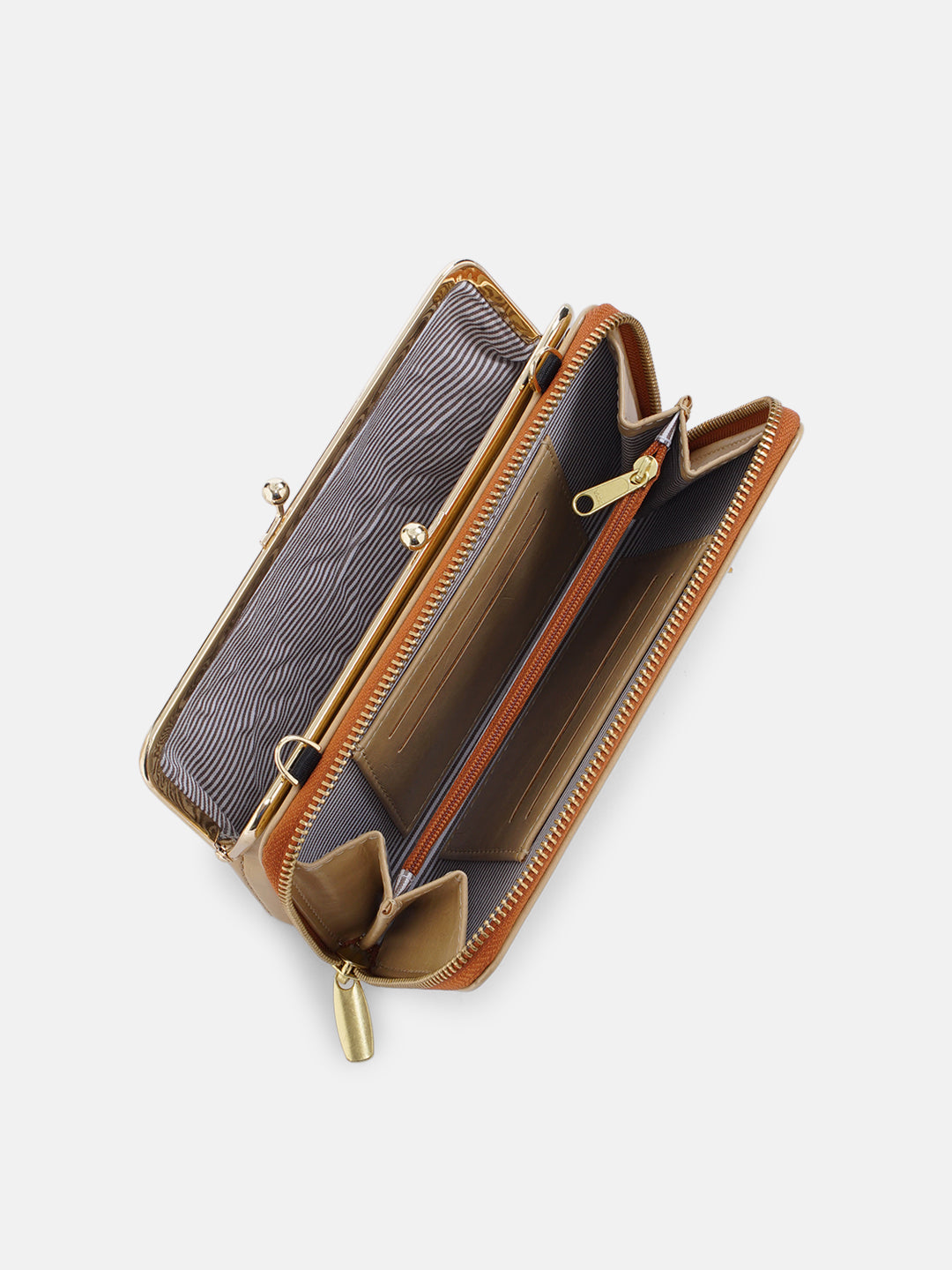 Coonoor Dream Cross Stitched Mobile Sling - Beige