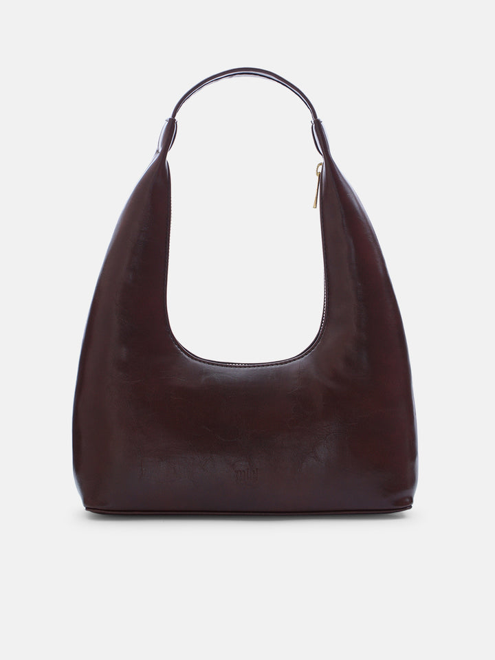 Coonoor Dream Cross Stitched Shoulder Bag  - Brown
