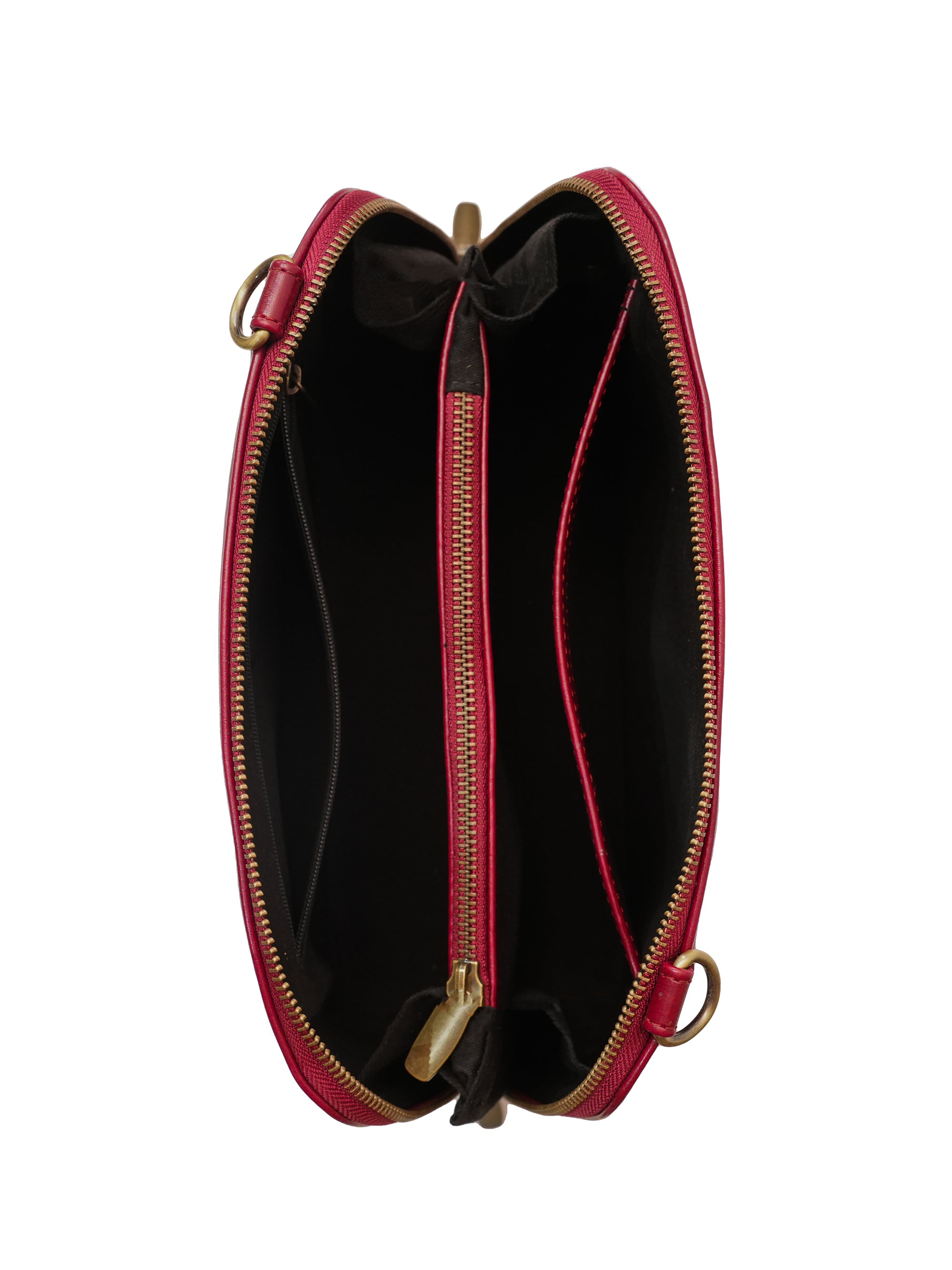 Misty Petals Hand Embroidered Lodhi Sling - Maroon – Miri