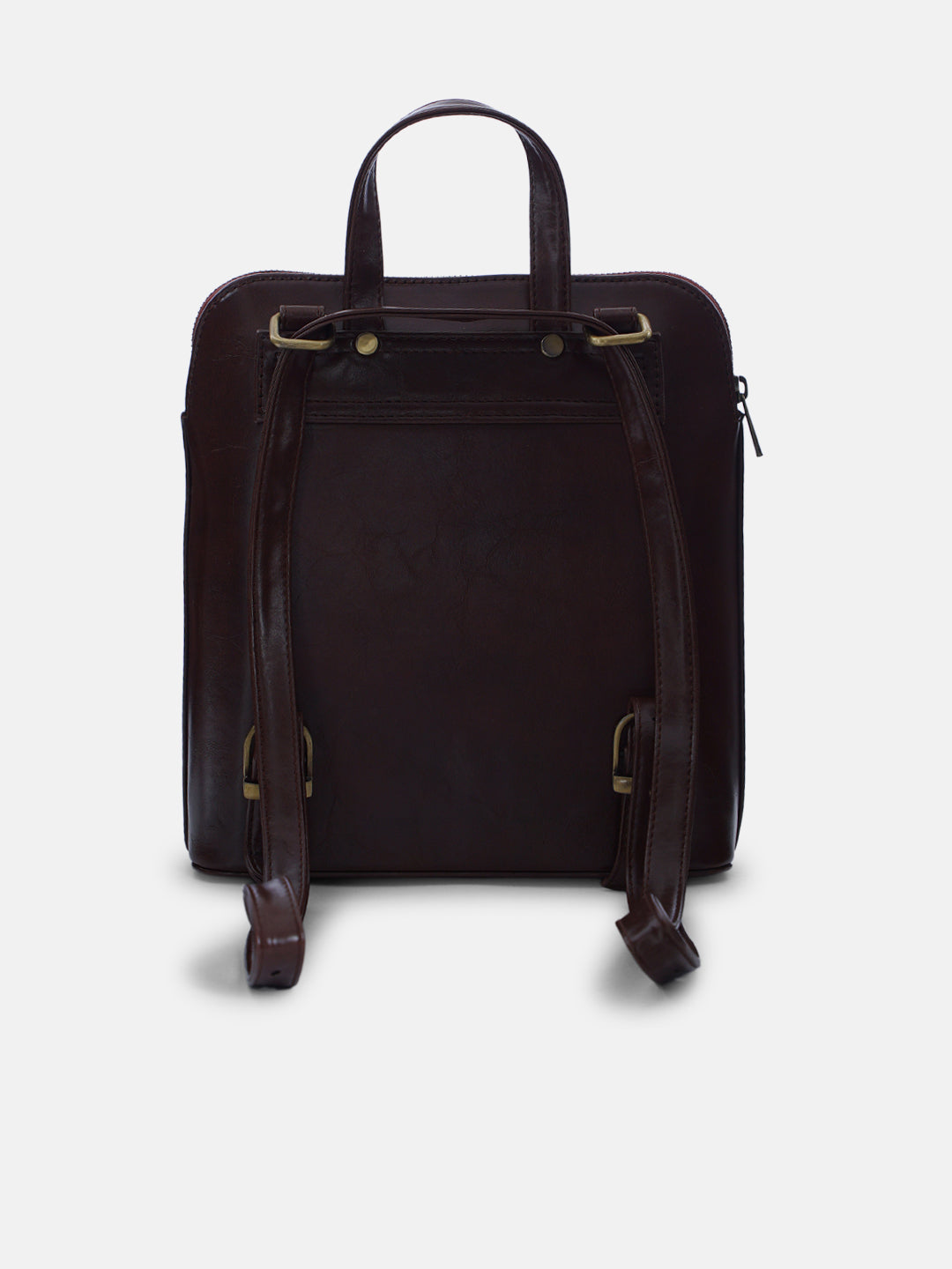 Mountain Bride Cross Stitched Backpack - Brown