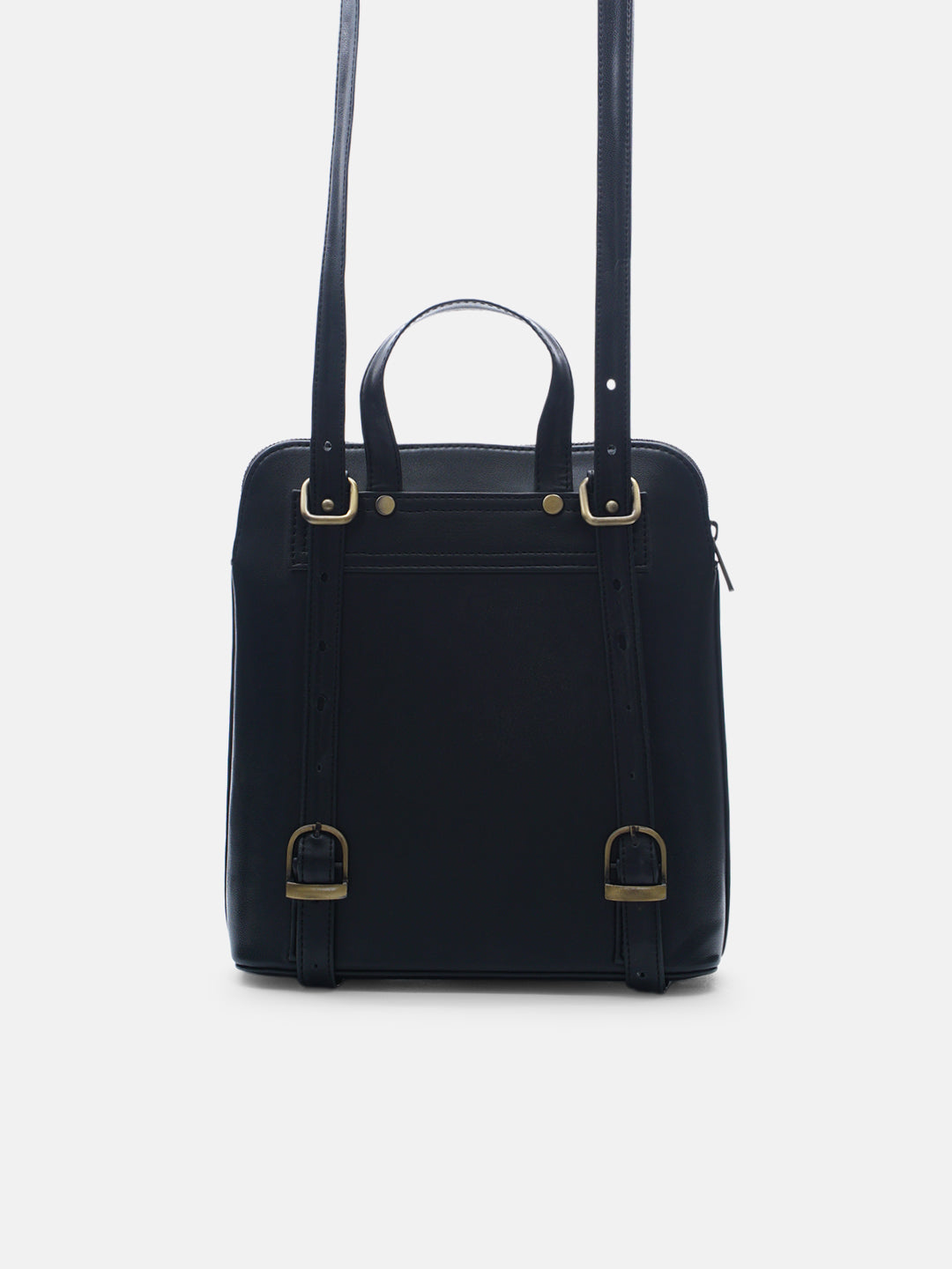 Mountain Bride Cross Stitched Backpack - Black