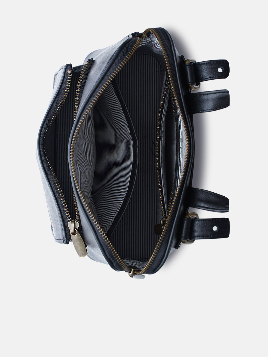 Mountain Bride Cross Stitched Backpack - Black