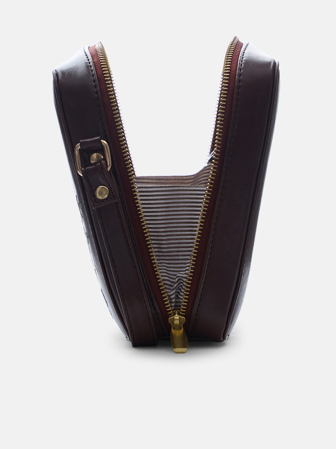 Mountain Bride Cross Stitched Sqare Sling - Brown