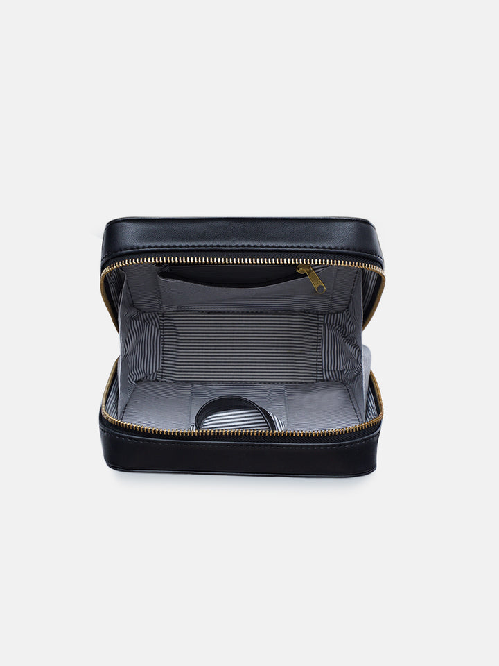 Mountain Bride Cross Stitched Square Sling - Black
