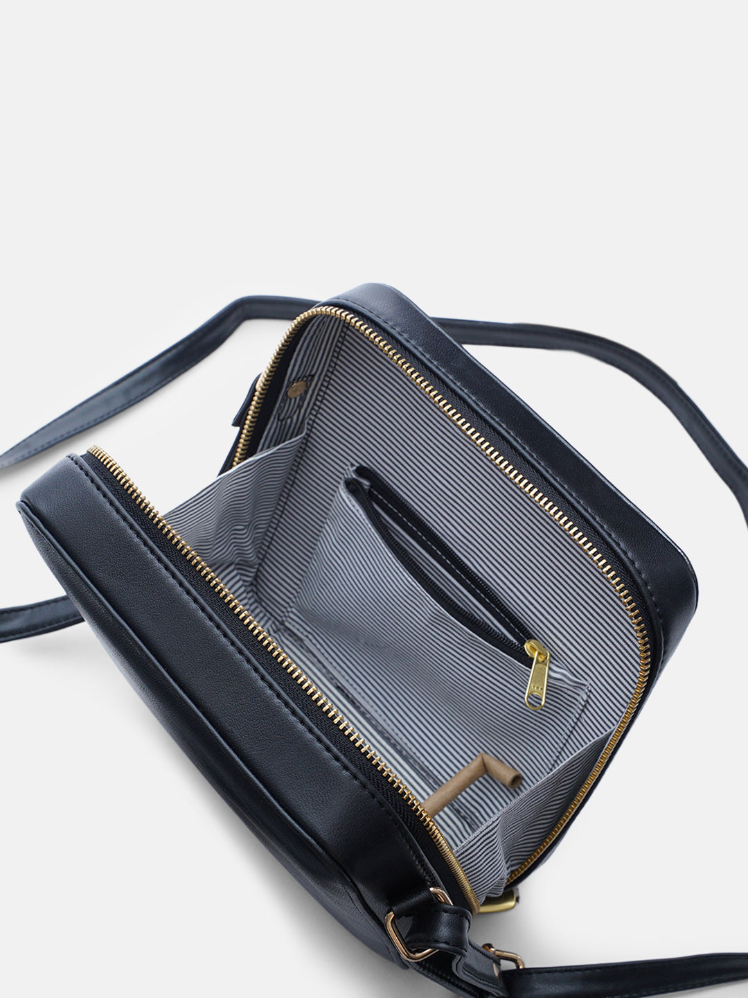 Mountain Bride Cross Stitched Square Sling - Black