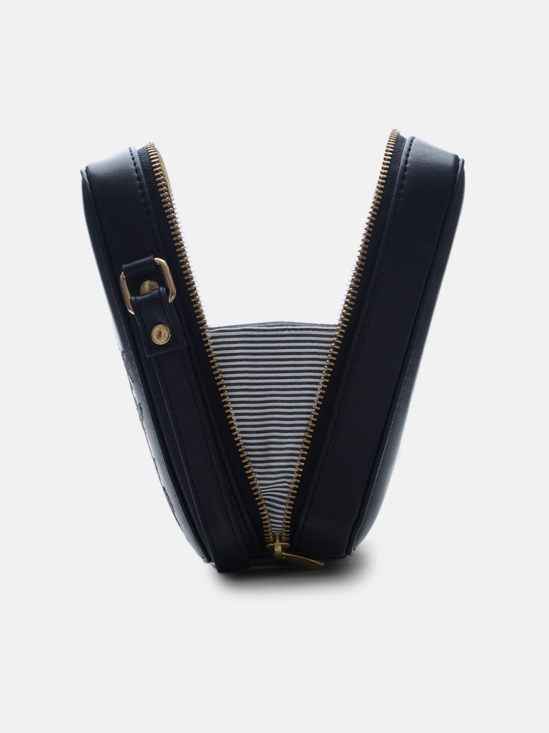 Mountain Bride Cross Stitched Square Sling - Black