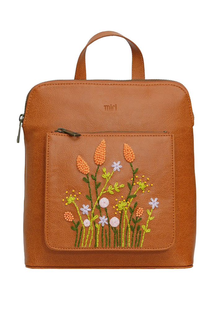 Peach Cornfield Convertible Backpack cum Sling