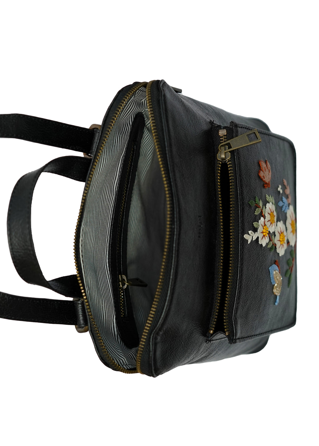 White Daisy Convertible Backpack cum Sling