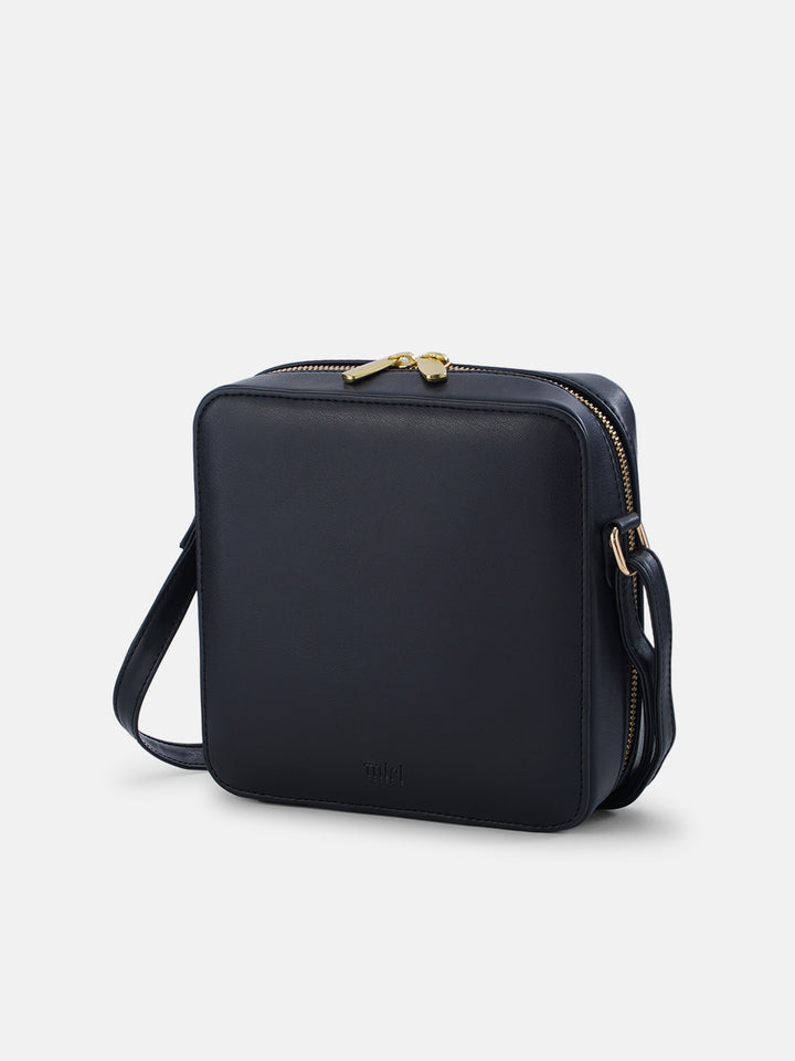 Mountain Bride Cross Stitched Square Sling - Black