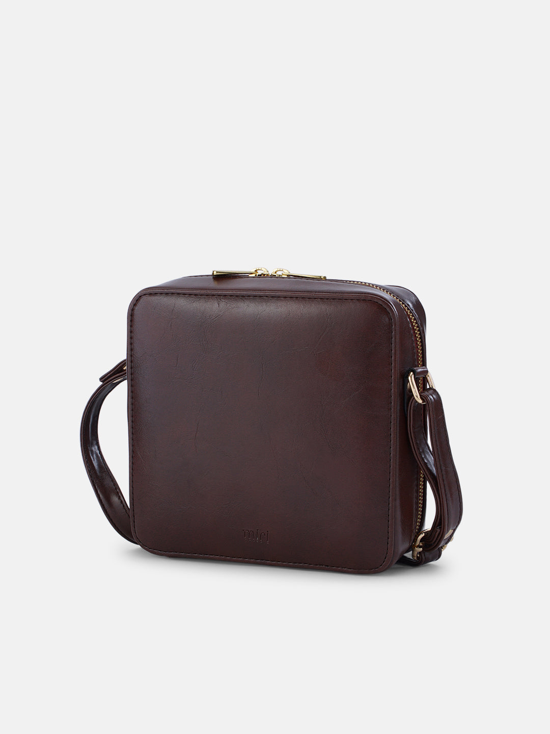 Mountain Bride Cross Stitched Sqare Sling - Brown