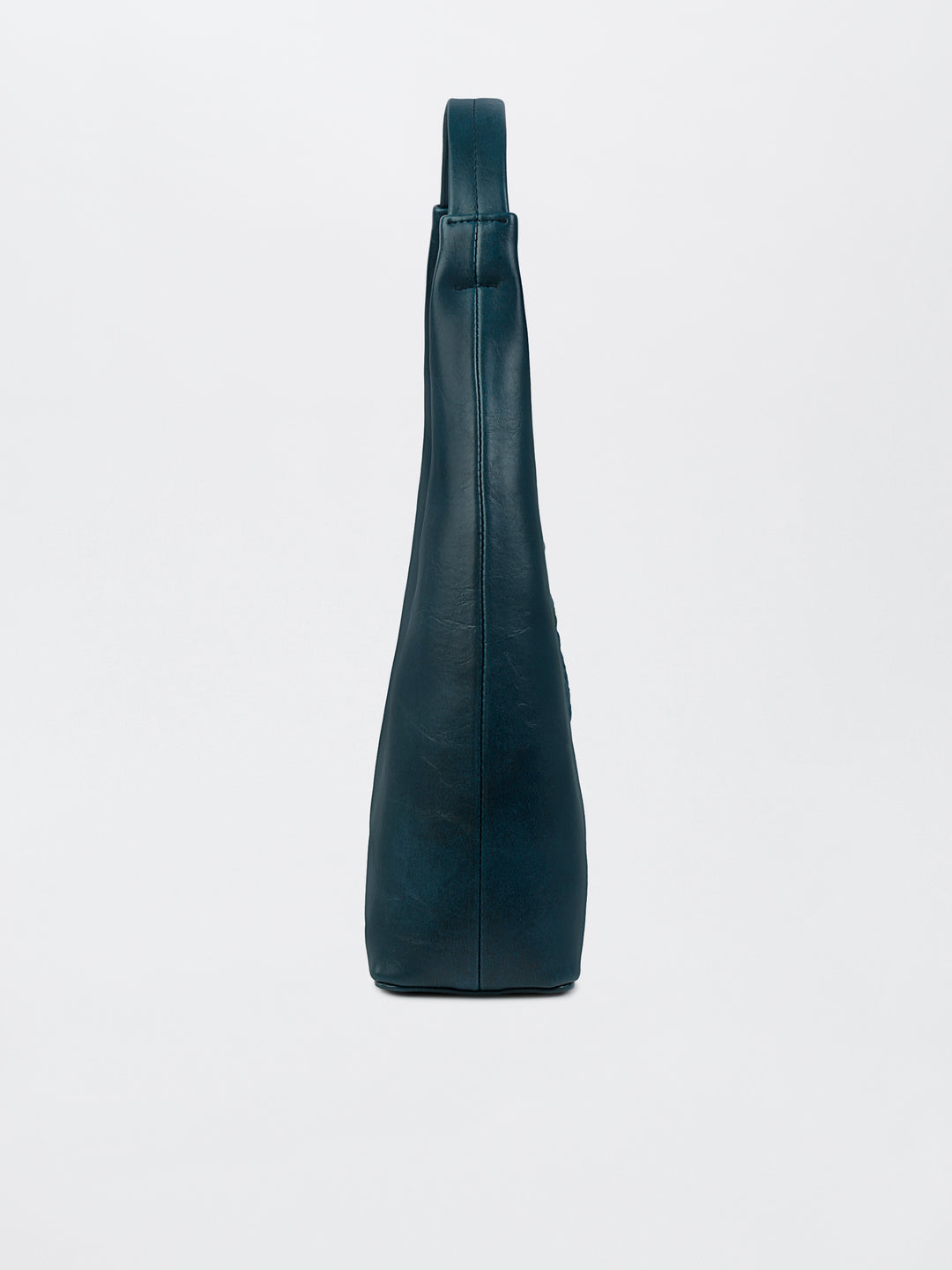 Misty Petals Hand Embroidered Shoulder Bag - Teal