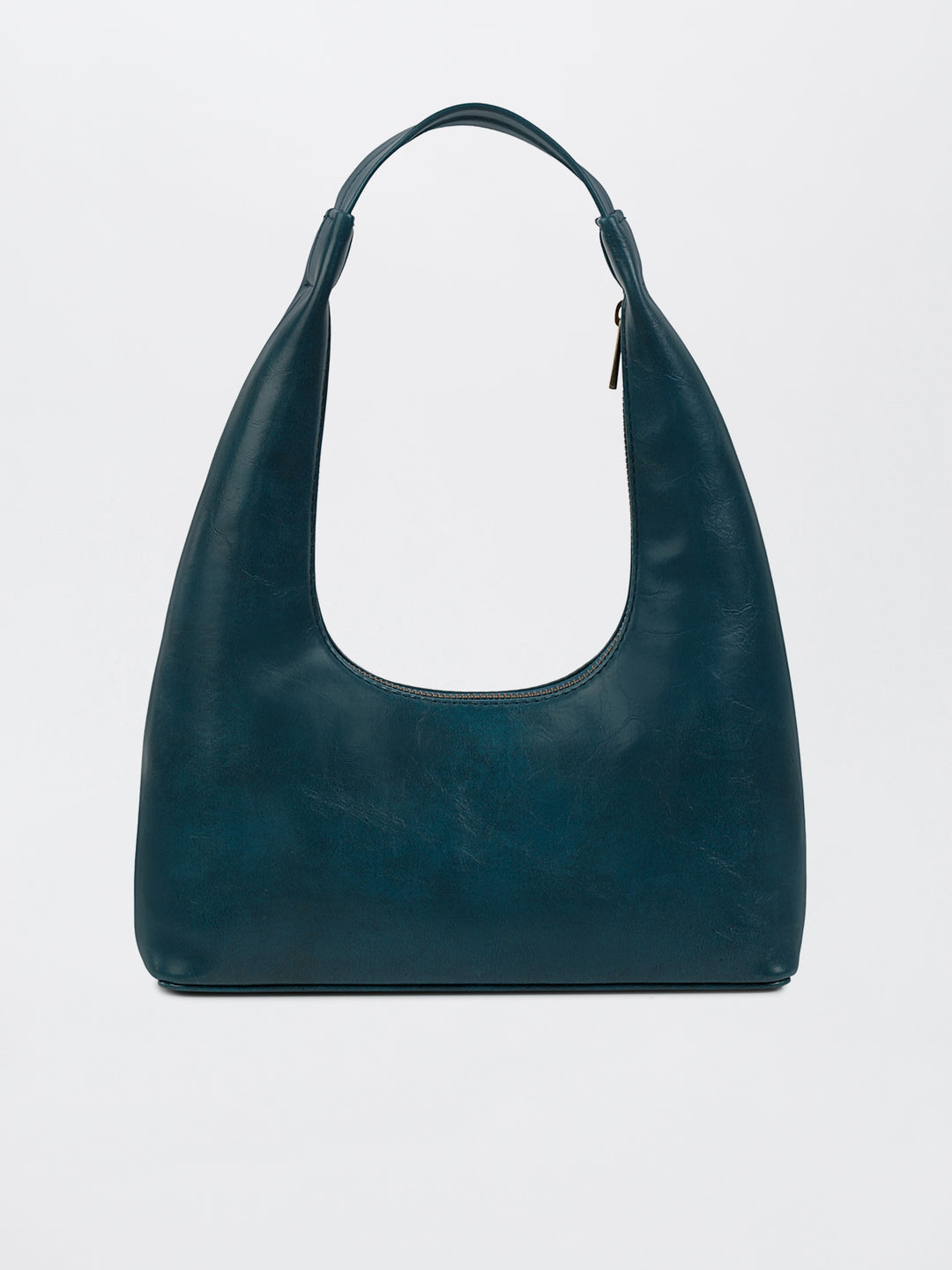 Misty Petals Hand Embroidered Shoulder Bag - Teal