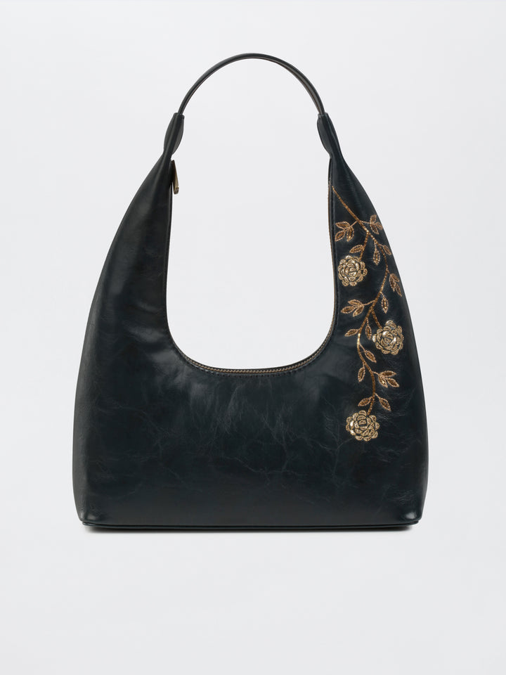 Gulzar Hand Embroidered Tote Bag - Midnight Blue