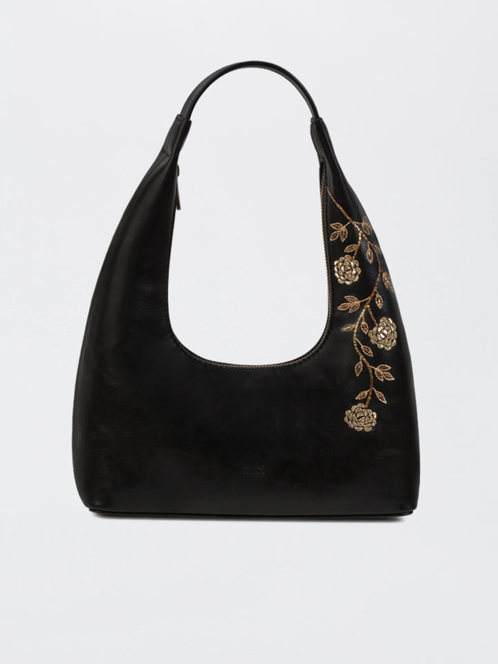 Gulzar Hand Embroidered Tote Bag - Royal Black