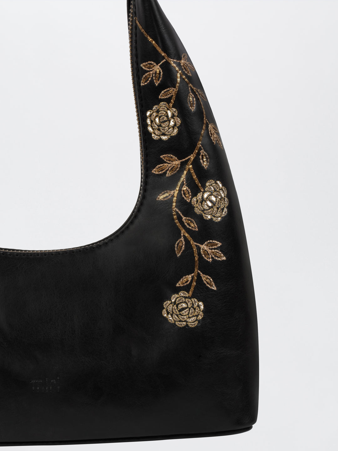 Gulzar Hand Embroidered Tote Bag - Royal Black