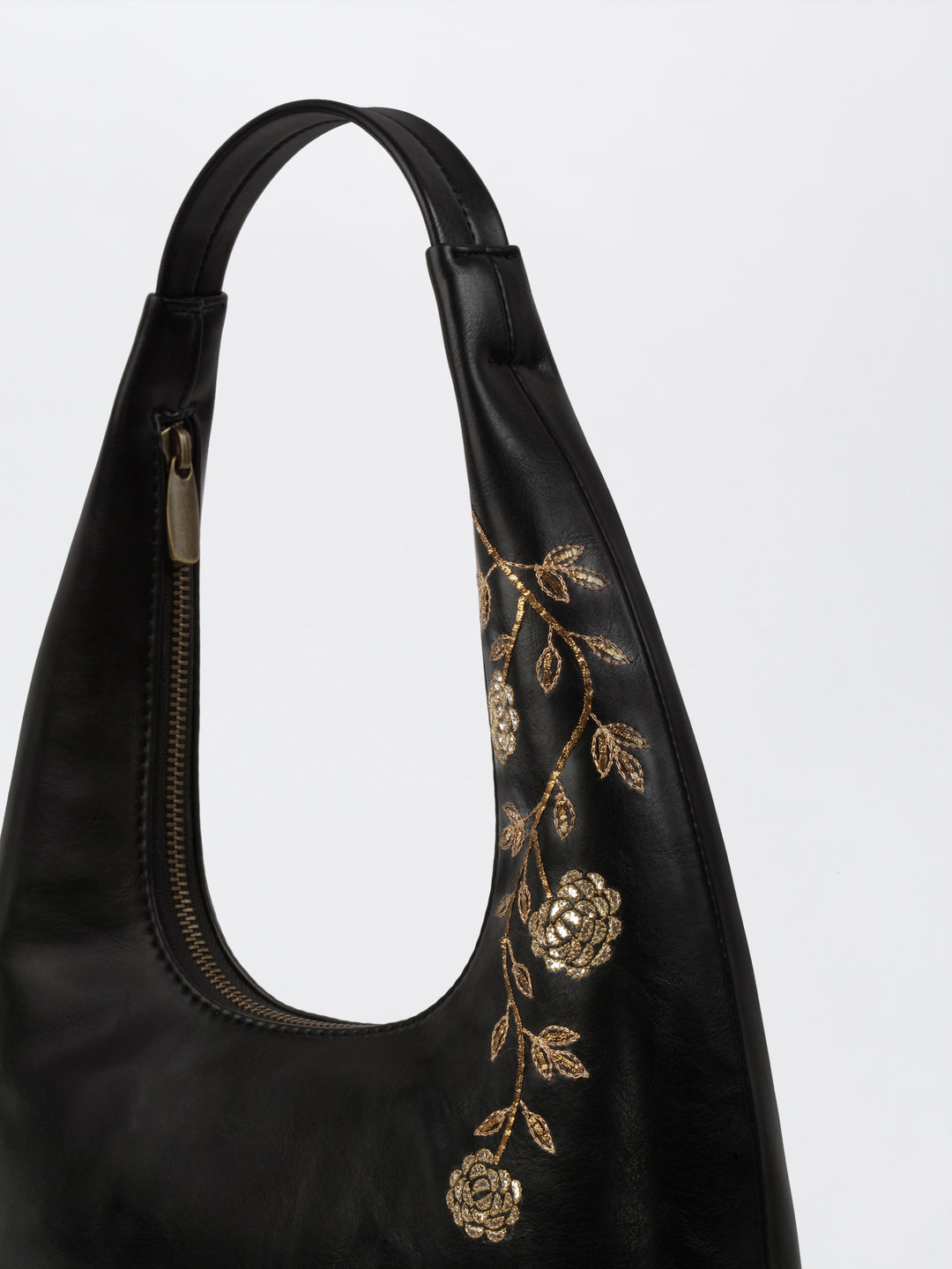 Gulzar Hand Embroidered Tote Bag - Royal Black