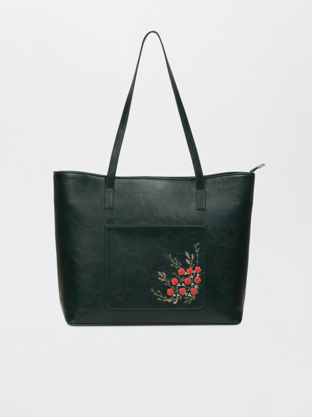 Van Gulab Hand Embroidered Safar Tote - Green