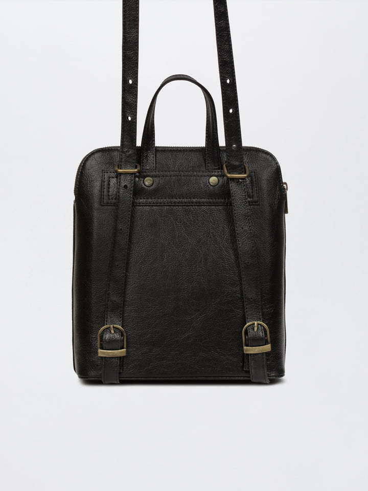 Rose Cross Stitch Convertible Backpack Cum Sling