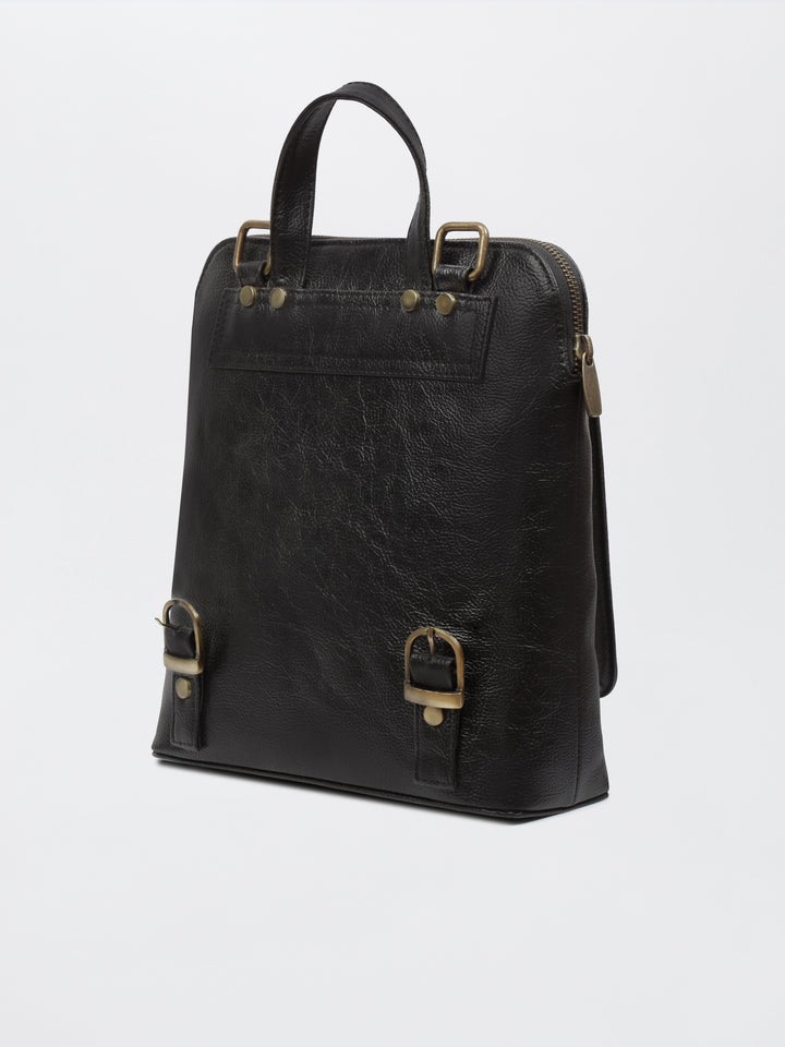 Rose Cross Stitch Convertible Backpack Cum Sling