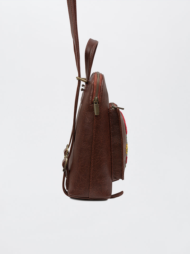Crimson Cornfield Convertible Backpack cum Sling